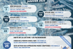 Programme d'activités de janvier à la médiathèque